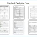 credit application form templates