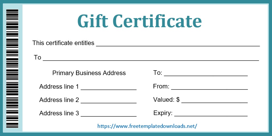 gift certificate template 02