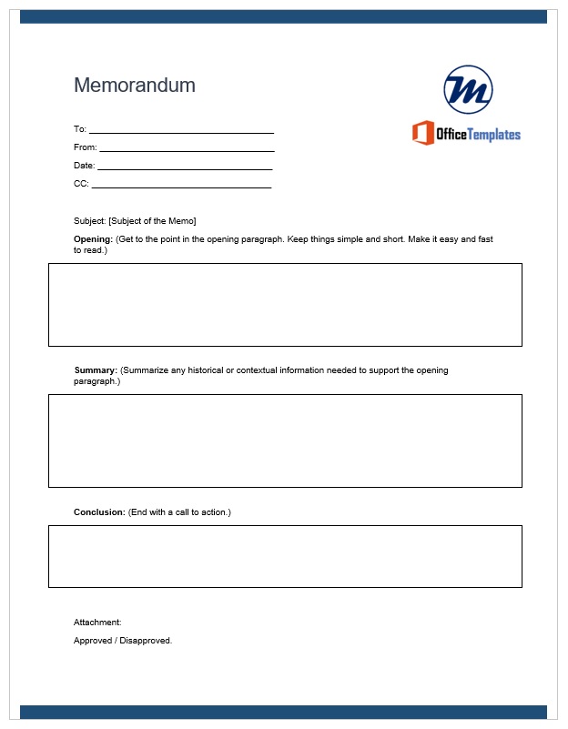 memorandum template 03